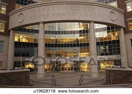 Winston-Salem, NC, North Carolina, Downtown, Forsyth County Government Center View Large Photo Image Stock Photo - Winston-Salem, NC, North Carolina, Downtown, Forsyth County Government Center. Fotosearch