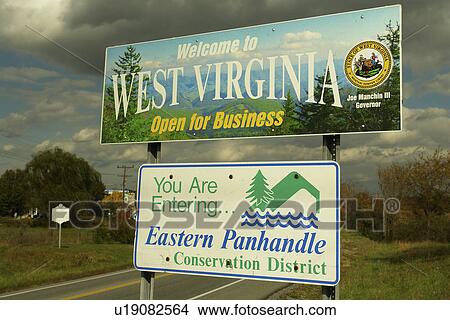 WV, West Virginia, Welcome to West Virginia, Open for Business, stateline, road sign View Large Photo Image Picture - WV, West Virginia, Welcome to West Virginia, Open for Business, stateline, road sign. Fotosearch