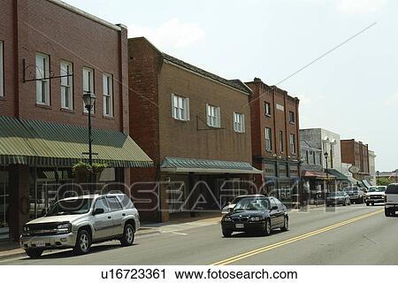Stock Image -  Abingdon, VA, Virginia, Downtown, Main Street. Fotosearch