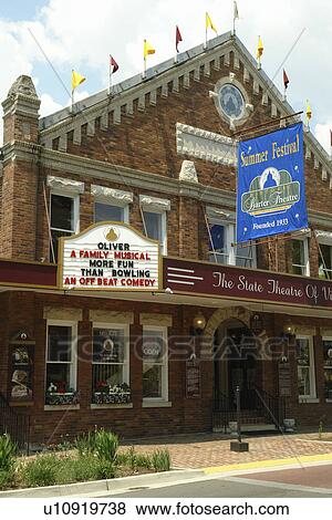 Stock Photo -  Abingdon, VA, Virginia, Historic Barter Theatre. Fotosearch