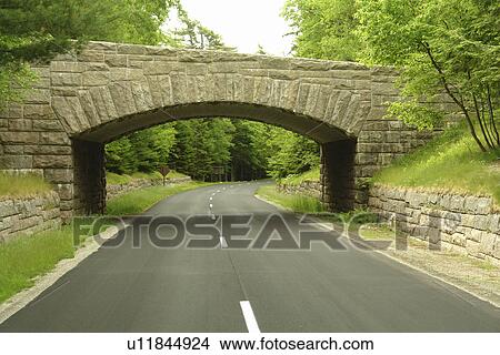 Acadia National Park, ME, Maine, Mount Desert Island, Loop Road, Stone Bridge View Large Photo Image Picture - Acadia National Park, ME, Maine, Mount Desert Island, Loop Road, Stone Bridge. Fotosearch