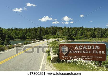 Acadia National Park, ME, Maine, Schoodic Peninsula, entrance sign View Large Photo Image Stock Image - Acadia National Park, ME, Maine, Schoodic Peninsula, entrance sign. Fotosearch