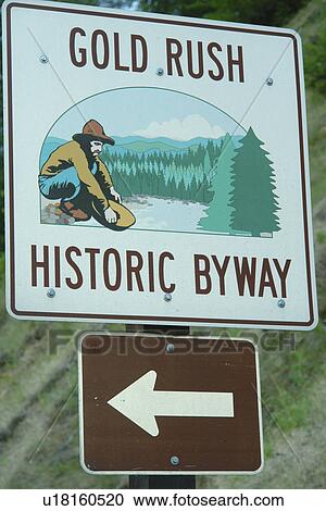 Ahsahka, ID, Idaho, Gold Rush Historic Byway, road sign View Large Photo Image Stock Image - Ahsahka, ID, Idaho, Gold Rush Historic Byway, road sign. Fotosearch
