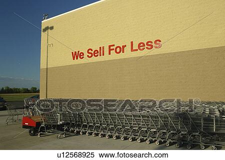 Alexandria, MN, Minnesota, WAL-MART Supercenter, We Sell for Less, shopping carts View Large Photo Image Stock Photography - Alexandria, MN, Minnesota, WAL-MART Supercenter, We Sell for Less, shopping carts. Fotosearch