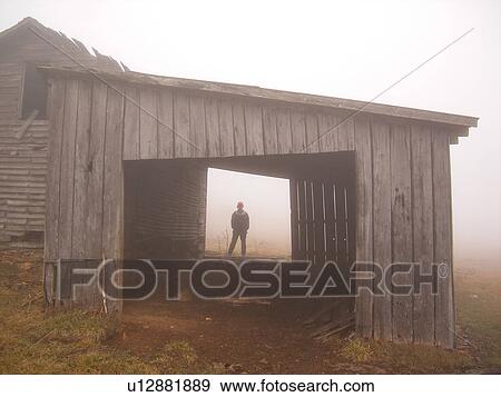 barn, person, fog, Galax, Virginia, VA View Large Photo Image Stock Photo - barn, person, fog, Galax, Virginia, VA. Fotosearch