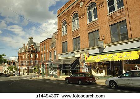 Stock Photo -  Belfast, ME, Maine, Downtown. Fotosearch