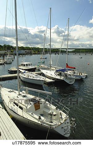 Belfast, ME, Maine, harbor View Large Photo Image Stock Photography - Belfast, ME, Maine, harbor. Fotosearch