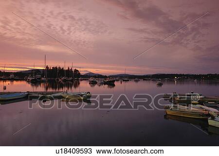 Bernard/Bass Harbor, ME, Maine, fishing harbor, sunset View Large Photo Image Stock Image - Bernard/Bass Harbor, ME, Maine, fishing harbor, sunset. Fotosearch