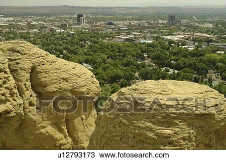 Billings, MT, Montana, aerial, downtown, Rimrock, Chief Black Otter Trail View Large Photo Image Stock Image -  Billings, MT, Montana, aerial, downtown, Rimrock, Chief Black Otter Trail. Fotosearch