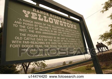 Billings, MT, Montana, Range Rider of the Yellowstone, Chief Black Otter Trail, information sign View Large Photo Image Stock Image - Billings, MT, Montana, Range Rider of the Yellowstone, Chief Black Otter Trail, information sign. Fotosearch