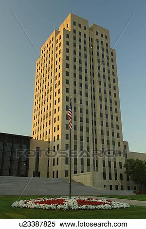 Stock Photography -  Bismarck, ND, North Dakota, State Capitol. Fotosearch