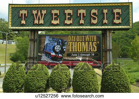 Stock Photograph -  Blowing Rock, NC, North Carolina, Boone, Tweetsie Railroad. Fotosearch