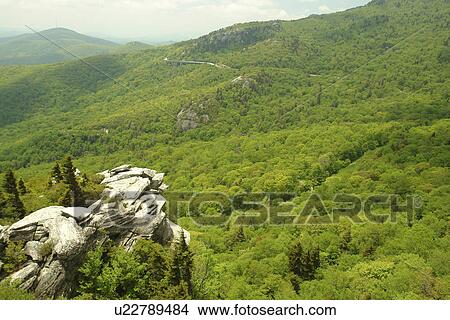 Blue Ridge Parkway, Boone, NC, North Carolina, Blue Ridge Mountains, Appalachian Mts Grandfather Mountain, Rough View Large Photo Image Picture - Blue Ridge Parkway, Boone, NC, North Carolina, Blue Ridge Mountains, Appalachian Mts Grandfather Mountain, Rough . Fotosearch