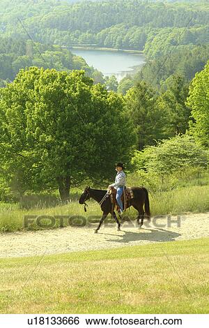 Stock Photograph -  Blue Ridge Parkway, Boone, NC, North Carolina, Blue Ridge Mountains, Appalachian Mts Moses H. Cone Memorial Park. Fotosearch
