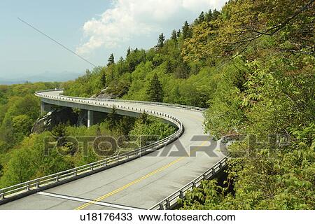 Boone, Blue Ridge Parkway, NC, North Carolina, Blue Ridge Mountains, Appalachian Mts Linn Cove Viaduct View Large Photo Image Stock Image - Boone, Blue Ridge Parkway, NC, North Carolina, Blue Ridge Mountains, Appalachian Mts Linn Cove Viaduct . Fotosearch