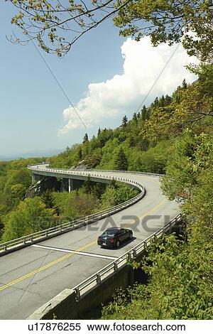 Boone, Blue Ridge Parkway, NC, North Carolina, Blue Ridge Mountains, Appalachian Mts Linn Cove Viaduct View Large Photo Image Stock Photography - Boone, Blue Ridge Parkway, NC, North Carolina, Blue Ridge Mountains, Appalachian Mts Linn Cove Viaduct . Fotosearch