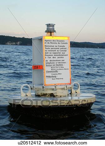 border crossing buoy, Lake Champlain, St Albans, VT, Vermont, Canadian Border View Large Photo Image Stock Image - border crossing buoy, Lake Champlain, St Albans, VT, Vermont, Canadian Border. Fotosearch
