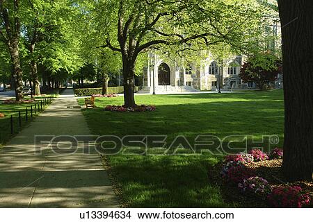 Boston, MA, Massachusetts, Boston College View Large Photo Image Picture - Boston, MA, Massachusetts, Boston College. Fotosearch