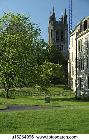 Stock Photograph -  Boston, MA, Massachusetts, Boston College. Fotosearch