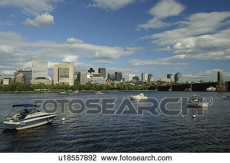 Boston, MA, Massachusetts, Charles River, downtown skyline View Large Photo Image Stock Image - Boston, MA, Massachusetts, Charles River, downtown skyline. Fotosearch
