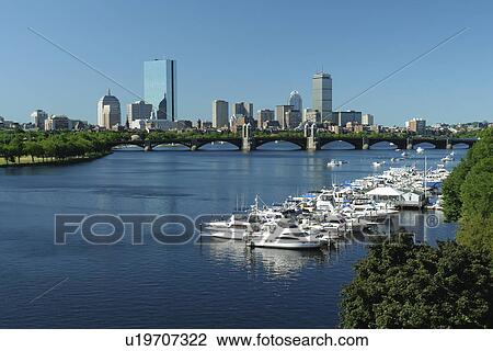 Boston, MA, Massachusetts, Charles River, downtown skyline View Large Photo Image Stock Image - Boston, MA, Massachusetts, Charles River, downtown skyline. Fotosearch