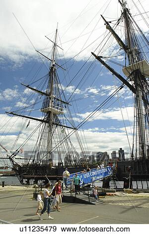 Boston, MA, Massachusetts, Charlestown Navy Yard Visitor Center, USS Constitution Museum, USS Constitution, warship View Large Photo Image Stock Photo - Boston, MA, Massachusetts, Charlestown Navy Yard Visitor Center, USS Constitution Museum, USS Constitution, warship. Fotosearch