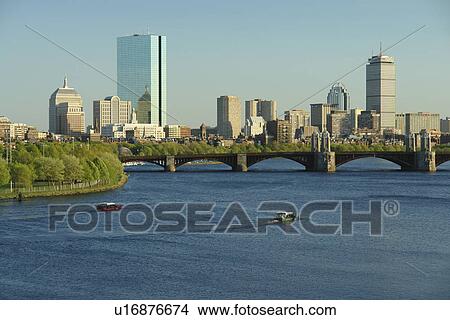Boston, MA, Massachusetts, Downtown Skyline View Large Photo Image Picture - Boston, MA, Massachusetts, Downtown Skyline. Fotosearch