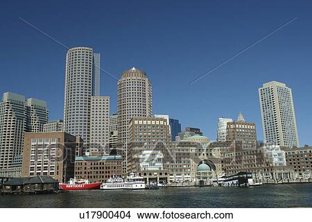 Boston, MA, Massachusetts, Downtown Skyline View Large Photo Image Picture - Boston, MA, Massachusetts, Downtown Skyline. Fotosearch
