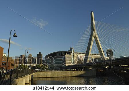 Boston, MA, Massachusetts, Downtown, Charles River Bridge, cable-stayed bridge, The Big Dig View Large Photo Image Picture - Boston, MA, Massachusetts, Downtown, Charles River Bridge, cable-stayed bridge, The Big Dig. Fotosearch