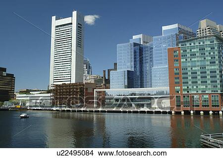 Boston, MA, Massachusetts, Downtown Skyline View Large Photo Image Picture - Boston, MA, Massachusetts, Downtown Skyline. Fotosearch