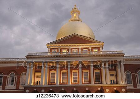 Boston, MA, Massachusetts, Downtown, State House, evening View Large Photo Image Stock Image - Boston, MA, Massachusetts, Downtown, State House, evening. Fotosearch