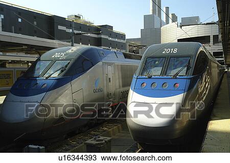 Boston, MA, Massachusetts, Downtown, AMTRAK, train station, Acela View Large Photo Image Stock Image - Boston, MA, Massachusetts, Downtown, AMTRAK, train station, Acela. Fotosearch