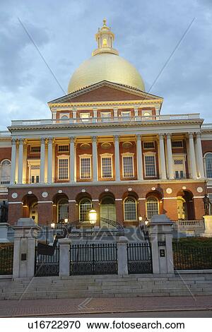 Boston, MA, Massachusetts, Downtown, State House, evening View Large Photo Image Stock Image - Boston, MA, Massachusetts, Downtown, State House, evening. Fotosearch