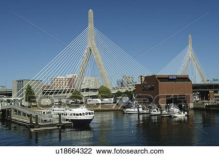 Boston, MA, Massachusetts, Downtown, Charles River Bridge, cable-stayed bridge, The Big Dig View Large Photo Image Stock Image - Boston, MA, Massachusetts, Downtown, Charles River Bridge, cable-stayed bridge, The Big Dig. Fotosearch