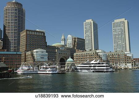 Boston, MA, Massachusetts, Downtown Skyline View Large Photo Image Stock Image -  Boston, MA, Massachusetts, Downtown Skyline. Fotosearch
