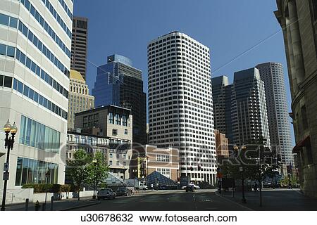 Stock Image -  Boston, MA, Massachusetts, Downtown. Fotosearch
