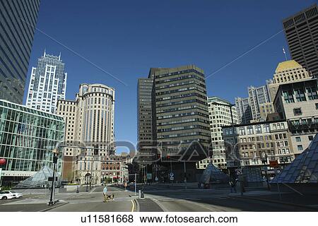 Boston, MA, Massachusetts, Downtown skyline, evening View Large Photo Image Stock Photo - Boston, MA, Massachusetts, Downtown skyline, evening. Fotosearch