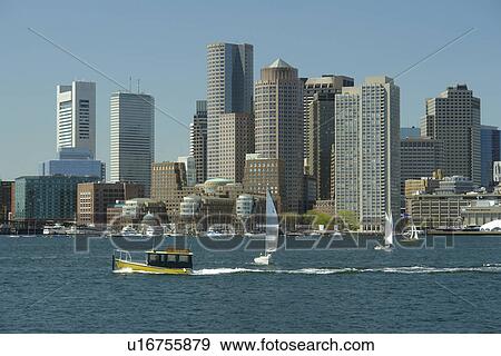 Boston, MA, Massachusetts, Downtown Skyline View Large Photo Image Stock Photo - Boston, MA, Massachusetts, Downtown Skyline. Fotosearch