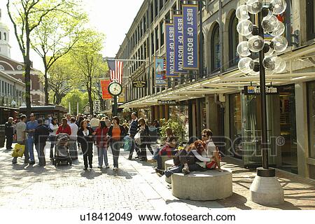 Stock Photo -  Boston, MA, Massachusetts, Downtown. Fotosearch