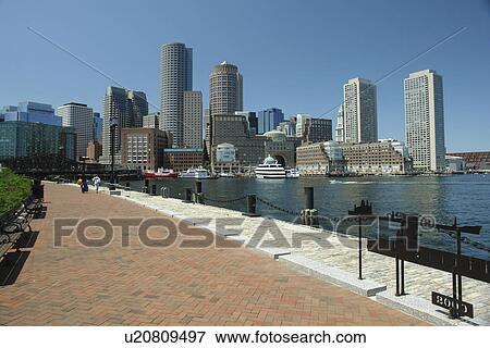 Boston, MA, Massachusetts, Downtown Skyline View Large Photo Image Stock Photo - Boston, MA, Massachusetts, Downtown Skyline. Fotosearch