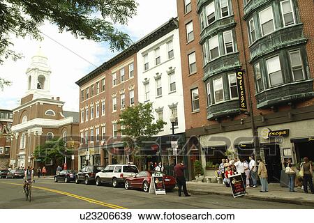 Stock Photo -  Boston, MA, Massachusetts, Downtown, Italian District. Fotosearch
