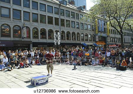 Stock Photograph -  Boston, MA, Massachusetts, Downtown. Fotosearch