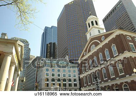 Stock Photography -  Boston, MA, Massachusetts, Downtown. Fotosearch