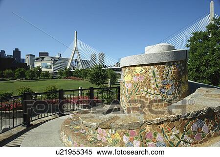 Boston, MA, Massachusetts, Downtown, Charles River Bridge, cable-stayed bridge, The Big Dig View Large Photo Image Stock Photography - Boston, MA, Massachusetts, Downtown, Charles River Bridge, cable-stayed bridge, The Big Dig. Fotosearch