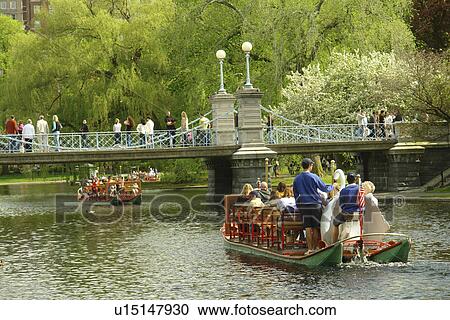 Stock Image -  Boston, MA, Massachusetts, Public Garden. Fotosearch
