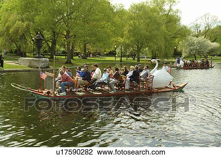 Stock Image -  Boston, MA, Massachusetts, Public Garden. Fotosearch