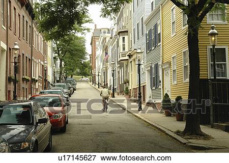 Stock Photo -  Boston, MA, Massachusetts, Charlestown, neighborhood. Fotosearch