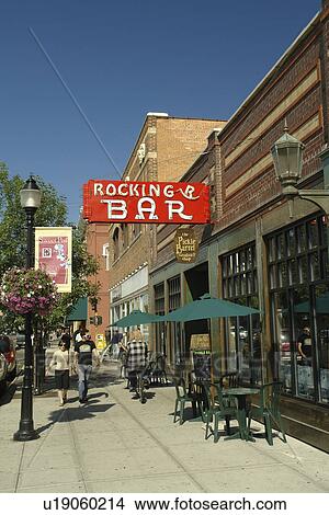 Bozeman, MT, Montana, downtown, Rocking R Bar View Large Photo Image Picture - Bozeman, MT, Montana, downtown, Rocking R Bar. Fotosearch