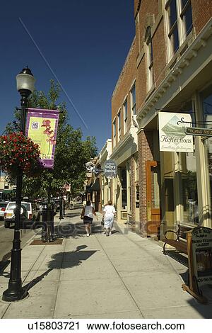 Stock Image -  Bozeman, MT, Montana, downtown. Fotosearch