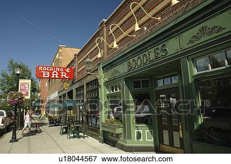 Bozeman, MT, Montana, downtown, Rocking R Bar View Large Photo Image Stock Photo - Bozeman, MT, Montana, downtown, Rocking R Bar. Fotosearch